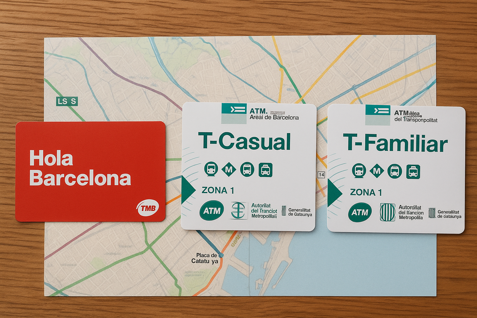 Barcelona con Tarjeta de Transporte: ¿T-Casual, Hola BCN o T-Familiar?